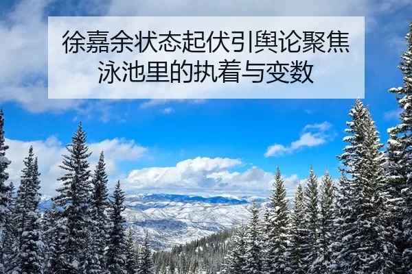 徐嘉余状态起伏引舆论聚焦 泳池里的执着与变数